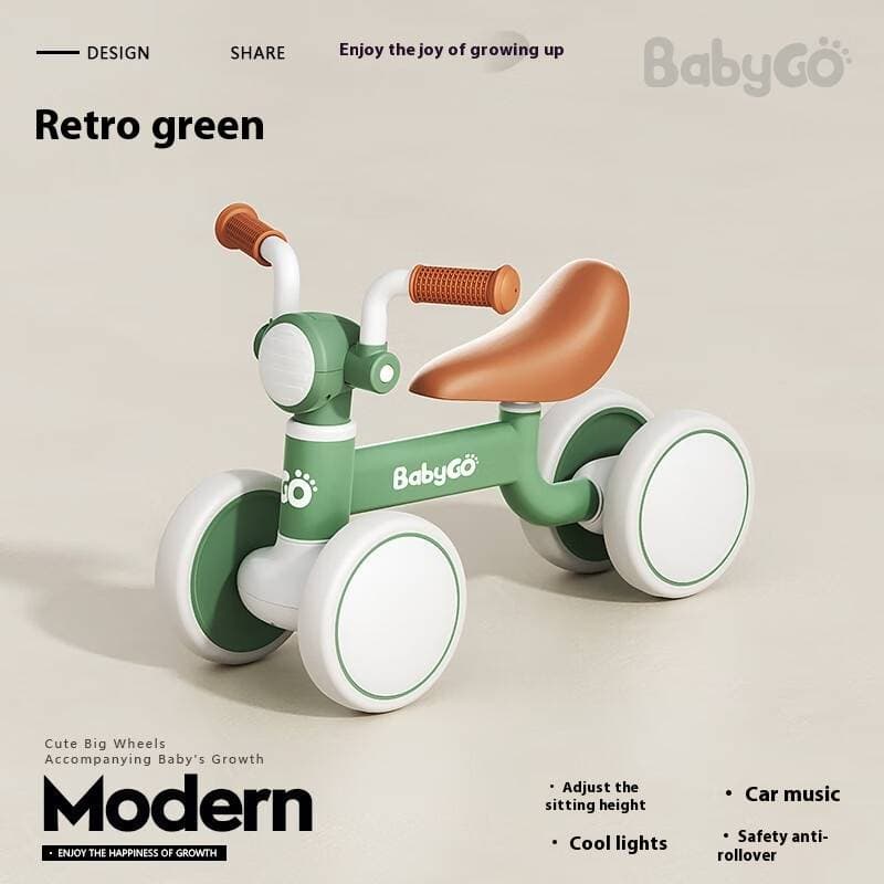 Children's balance car 1-3 years old sliding bike Baby walker Baby footless entry slide