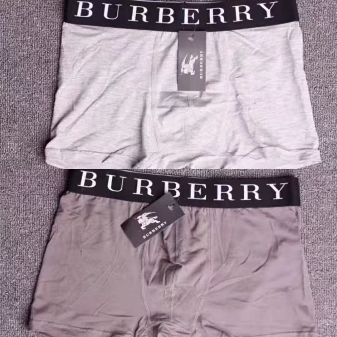 Sous-vêtements TrendyBurberry en pur coton, boxers haut de gamme, confortables et tendance pour hommes.