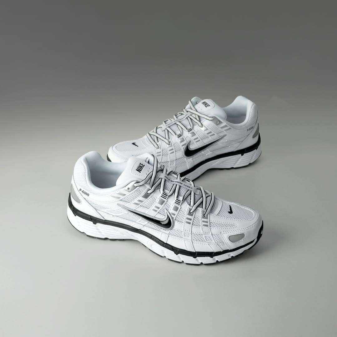 Nike P-6000 White Metallic Silver Black CD6404-107