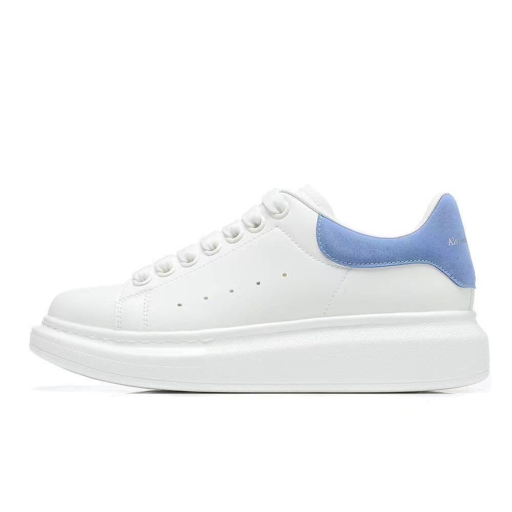 Alexander McQueen.Printemps et été nouvelle tendance de la mode chaussures blanches unisexes semelle épaisse chaussures de sport décontractées c