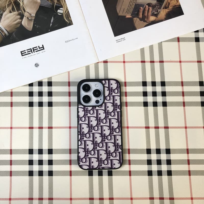 Coque de téléphone portable avec lettre D, compatible avec iPhone 16/15/14 Pro Plus Pro Max. Coque de téléphone portable haut de gamme et luxueus