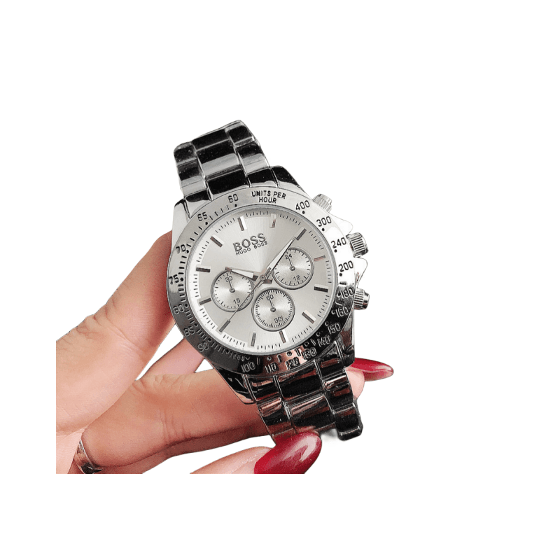 Montre à Quartz classique analogique numérique de luxe légère pour femmes, trois yeux, Six mains, diamants, alliage Emoji People, cadeau