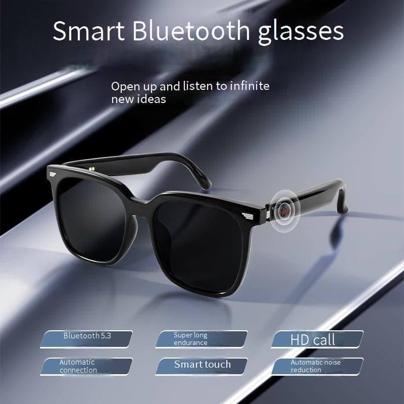 Smart Bluetooth Glasses GS01 – Hands-Free Call & Music, UV400 Polarized Lenses, Lightweight 31g, Touch Control For Driving/Cycling