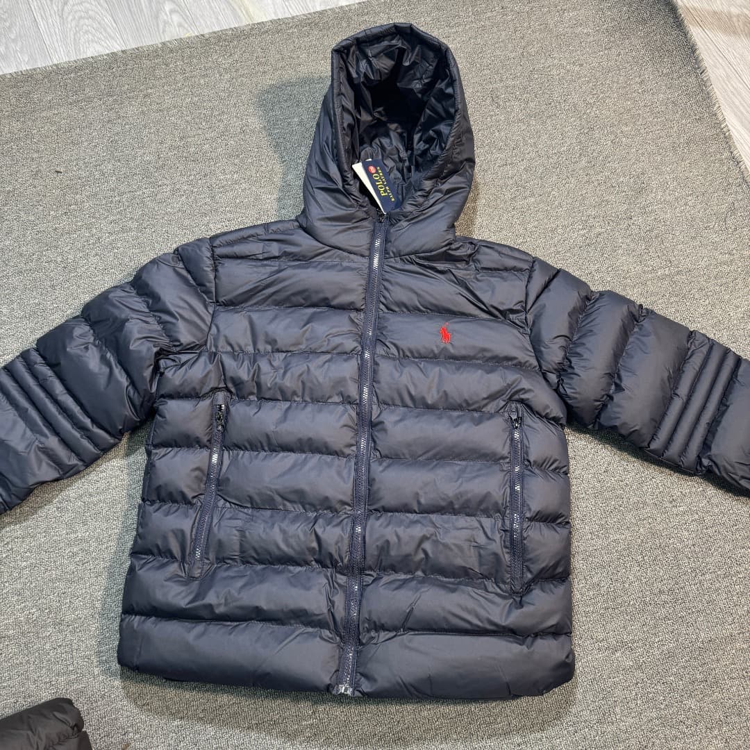 Manteau en coton RALPH LAUREN Raffelauern à petits éperons et côtes de porc brodées