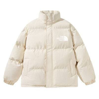 Manteau en coton simple à col montant, décontracté, tendance, marque épaisse, résistant au froid et chaud