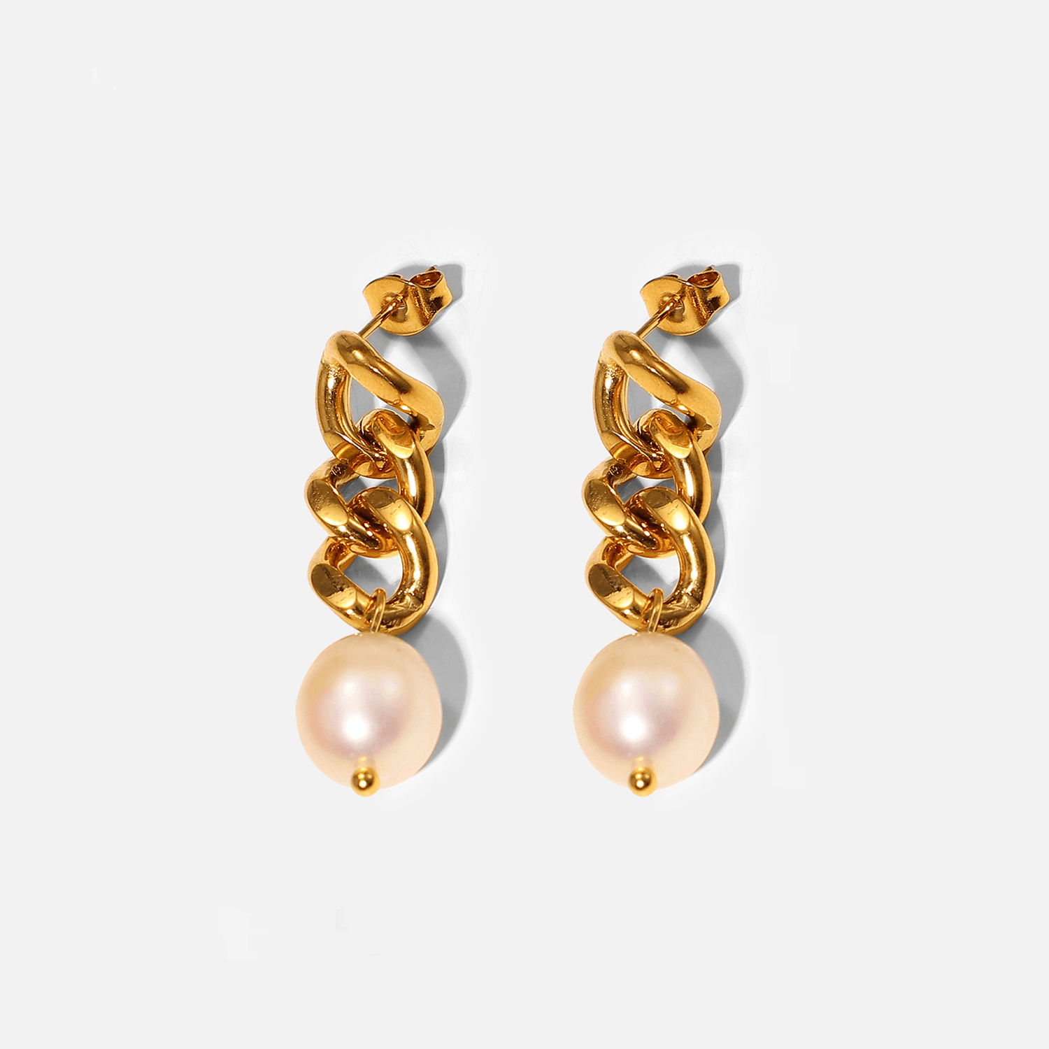 Women's Jewelry K Gold High End Earrings Fashionable Retro Pearl Earrings