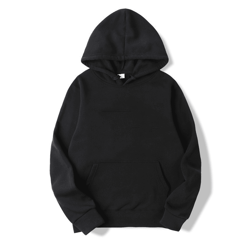 Men's Pullover Hoodie Casual Loose Sports Hooded Long Sleeve Solid Color Shirt