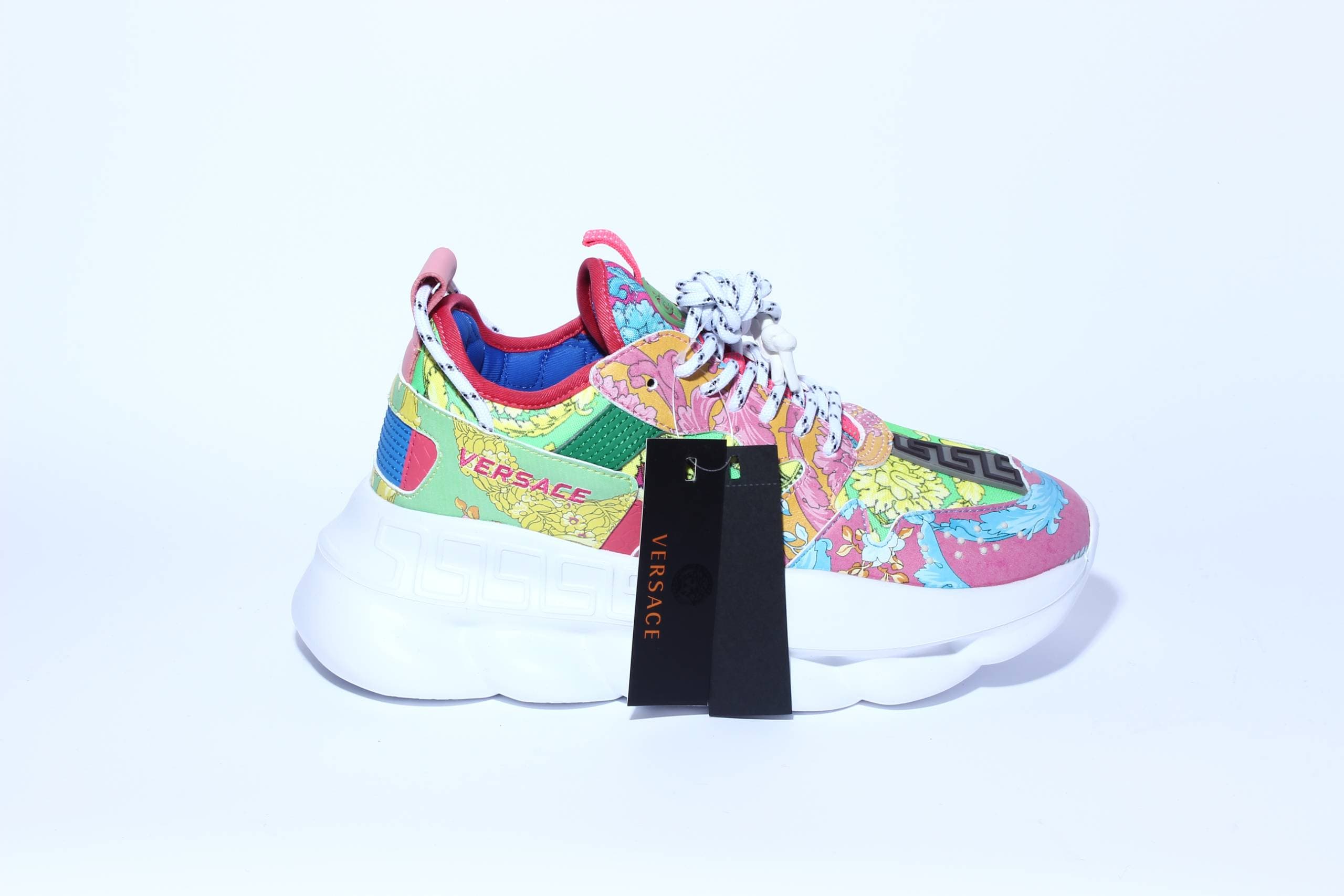 Top Casual Chaussures Italie Réfléchissant Hauteur Chain Reaction Baskets Triple Noir Blanc Multicolore Daim Rouge Bleu Jaune