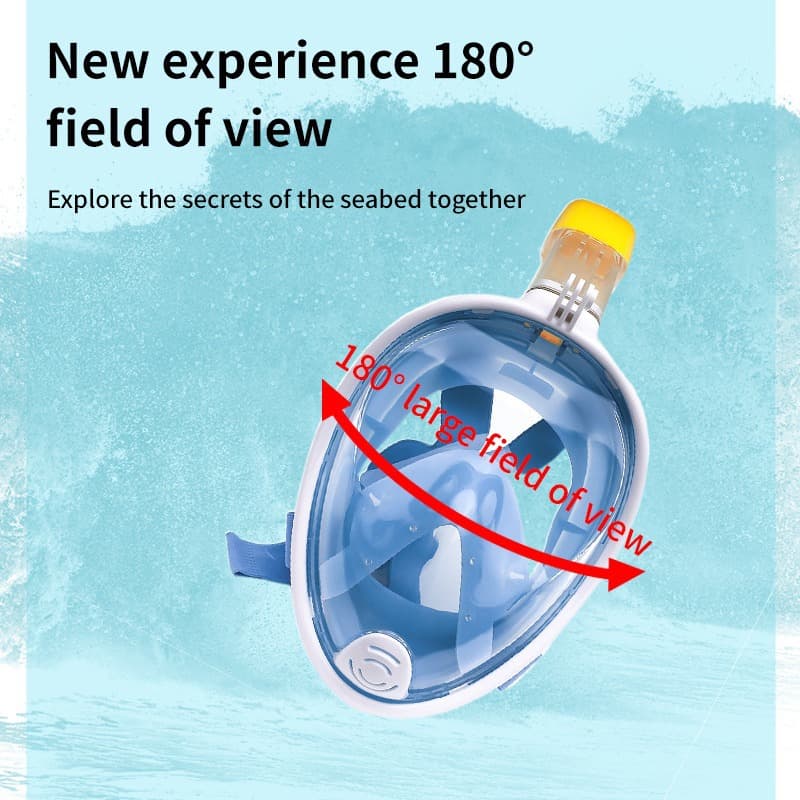 Single Tube Full Face Diving Mask Adult Silicone Anti-fog Diving Mask