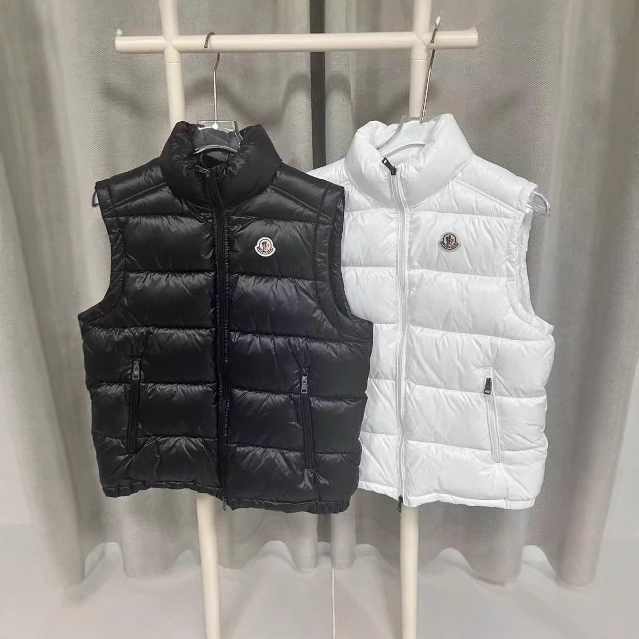 Gilet d'hiver en coton à col montant, finition brillante, lavable, capuche, épais, chaud, unisexe, polyvalent