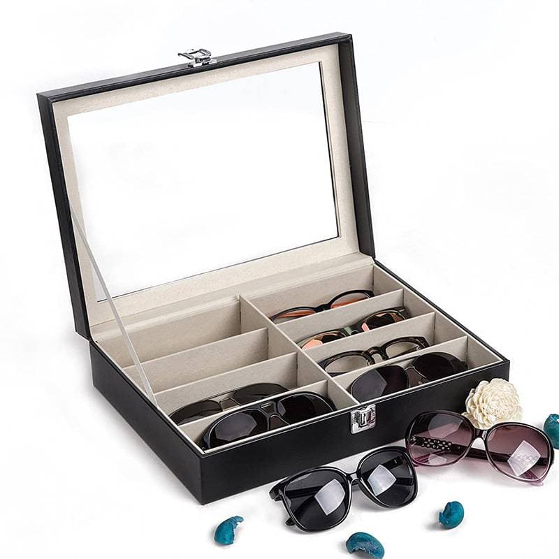 New PU Leather 8 Bit Glasses Case Spot Wholesale Storage Display Sales Packaging Box