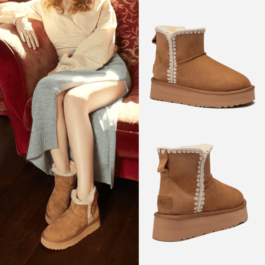 OZWEAR UGG ESKIMO PLATFORM SLIDE OB943P