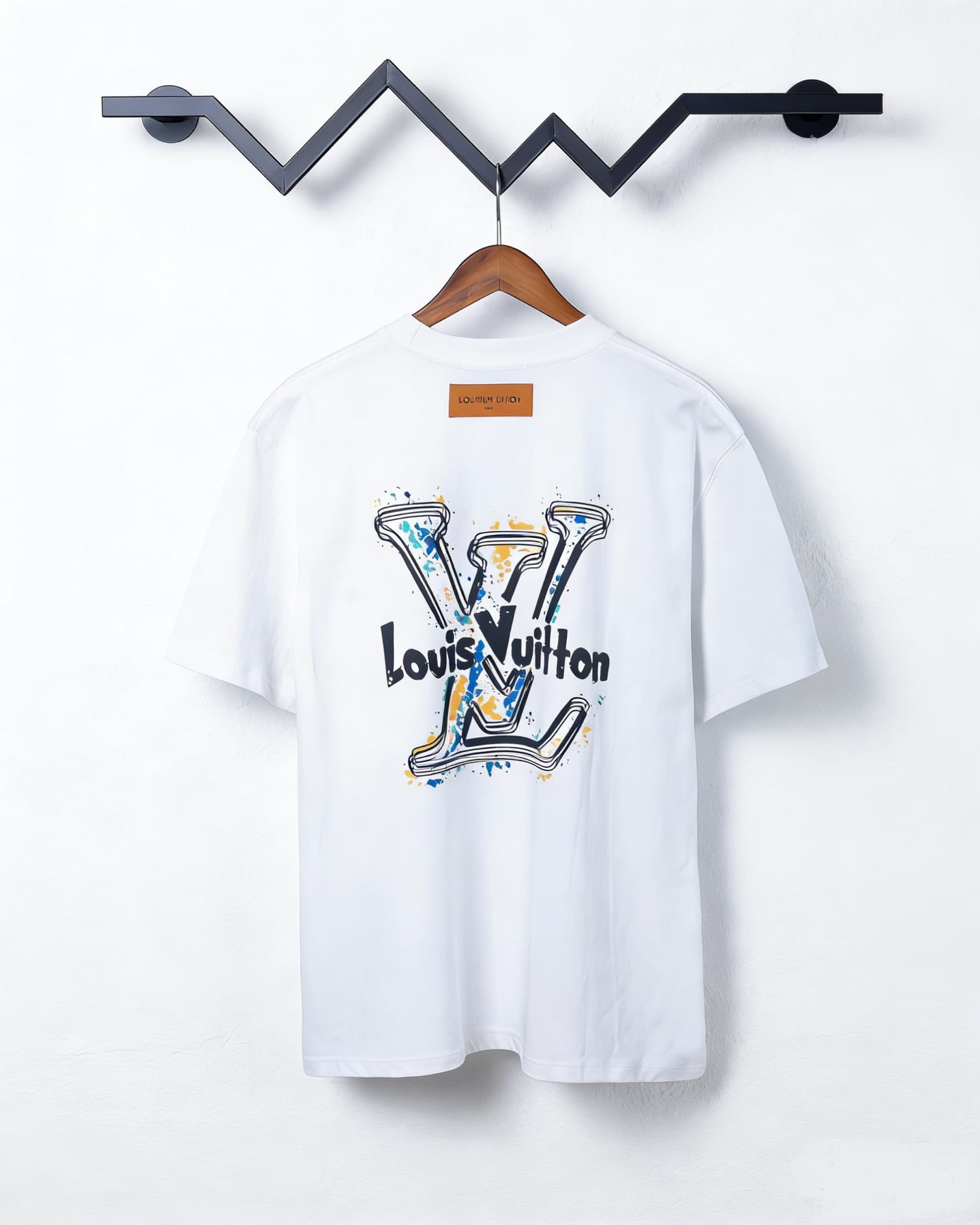 T-shirt unisexe à manches courtes en pur coton imprimé, collection Louis Vuitton 2026