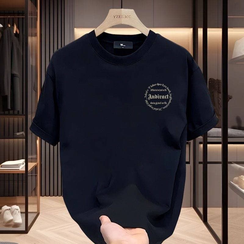 2024Men's high-quality round-neck pullover short-sleeved t-shirt