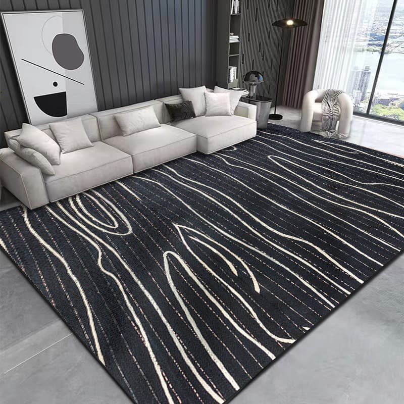 Living Room Rug,Large Rug,Oversized, Gold Leaves Design,Bedroom Rug,Soft And Thick, Machine Washable, Thickened Rug, Bedside Rug,Decorative Indoor Rug