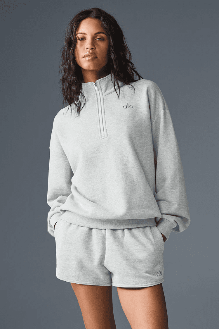 Pull-over à fermeture éclair 1/4 Accolade pour femme