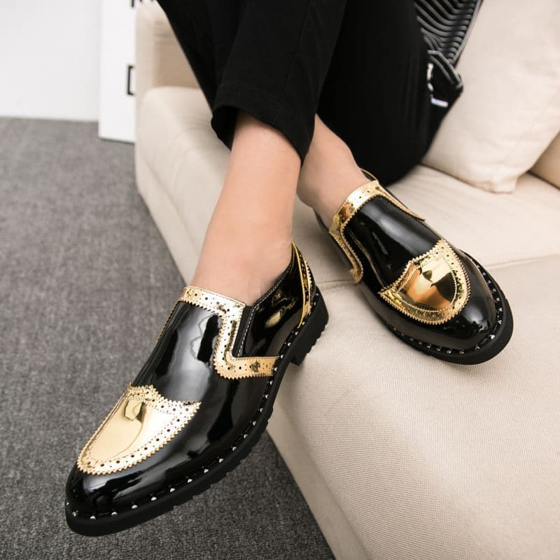 Men's Loafers Breathable Casual Leather Moccasins Business Slip On Shoes