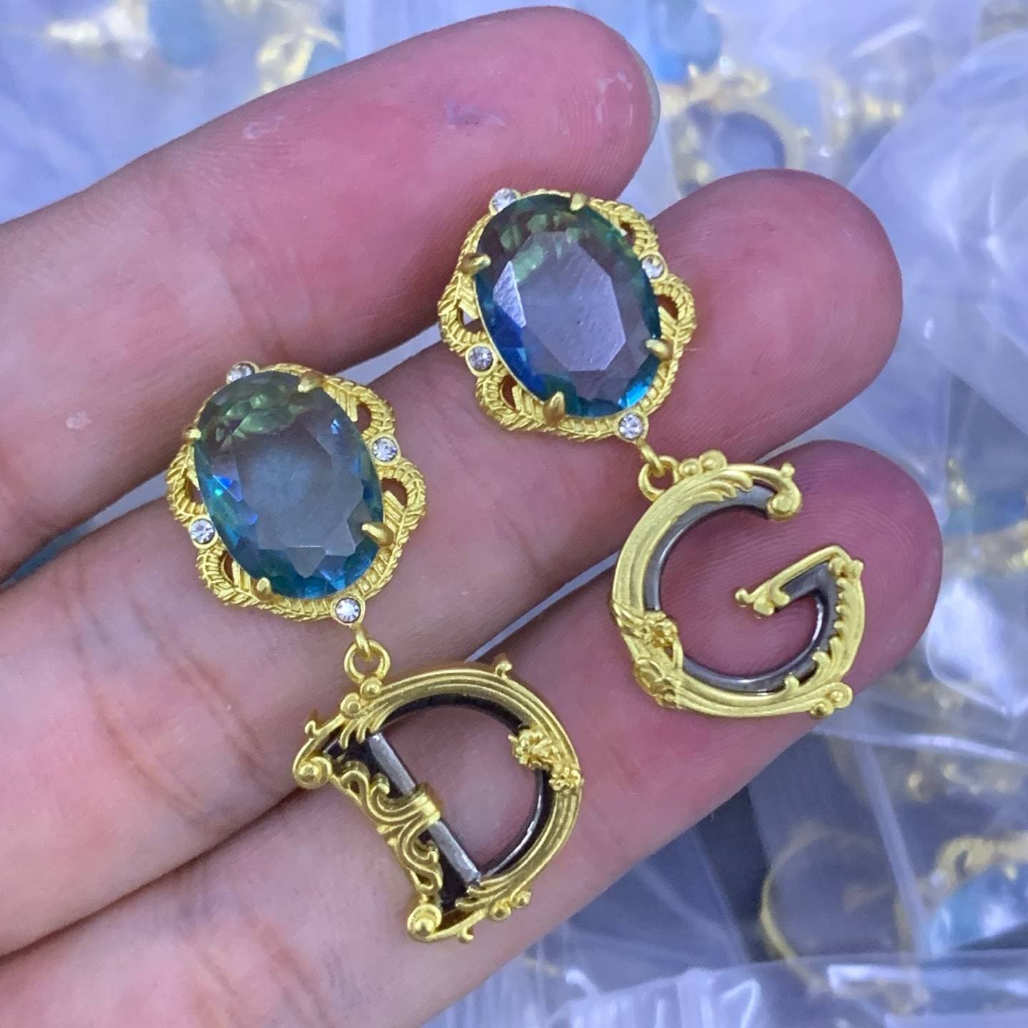 Diamond Earrings Ladies Luxury Jewelry Studded Earrings Fashion New Earrings