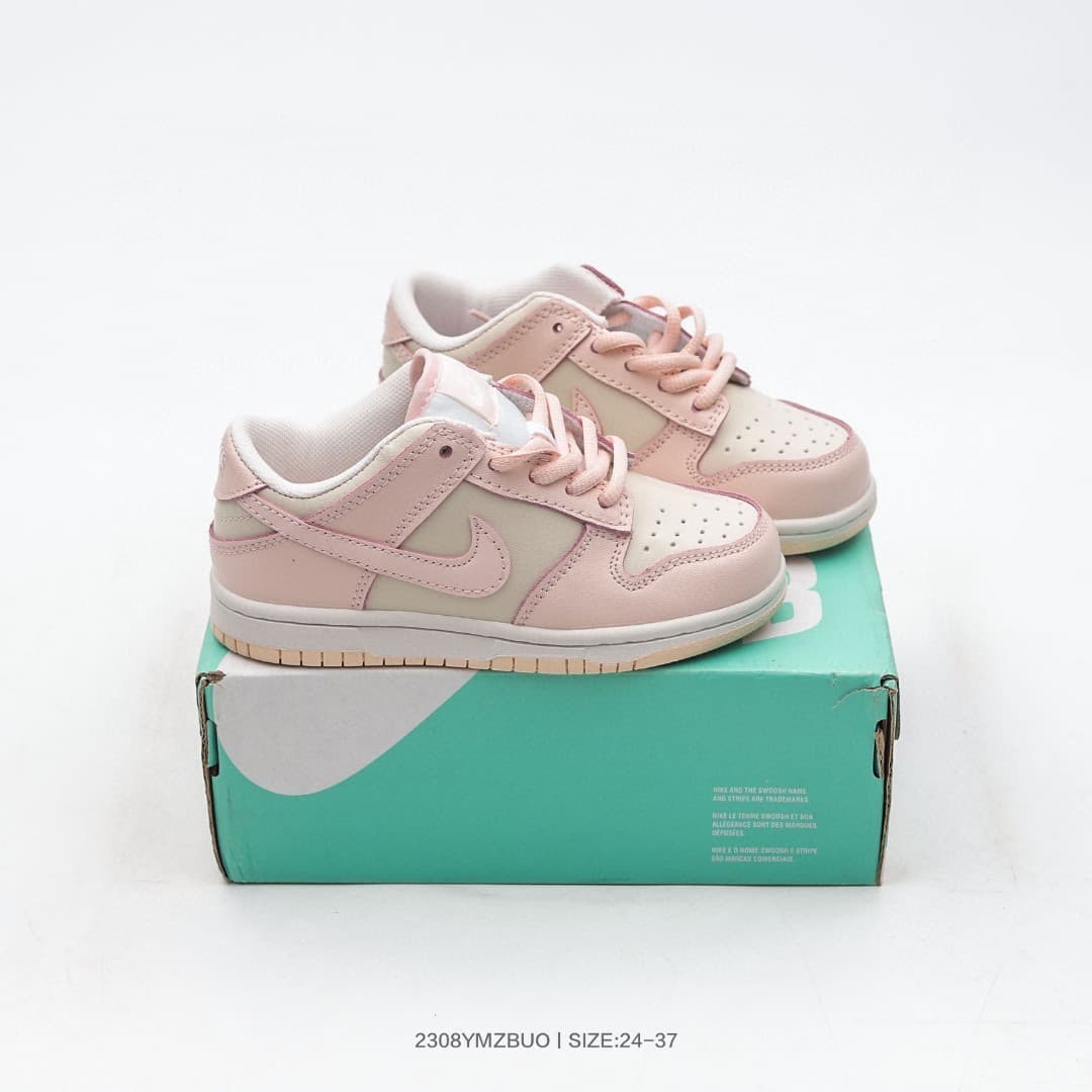 Nouvelle collaboration de chaussures basses pour enfants, chaussures de skate en cuir pour filles et garçons, chaussures décontractées pour étudi
