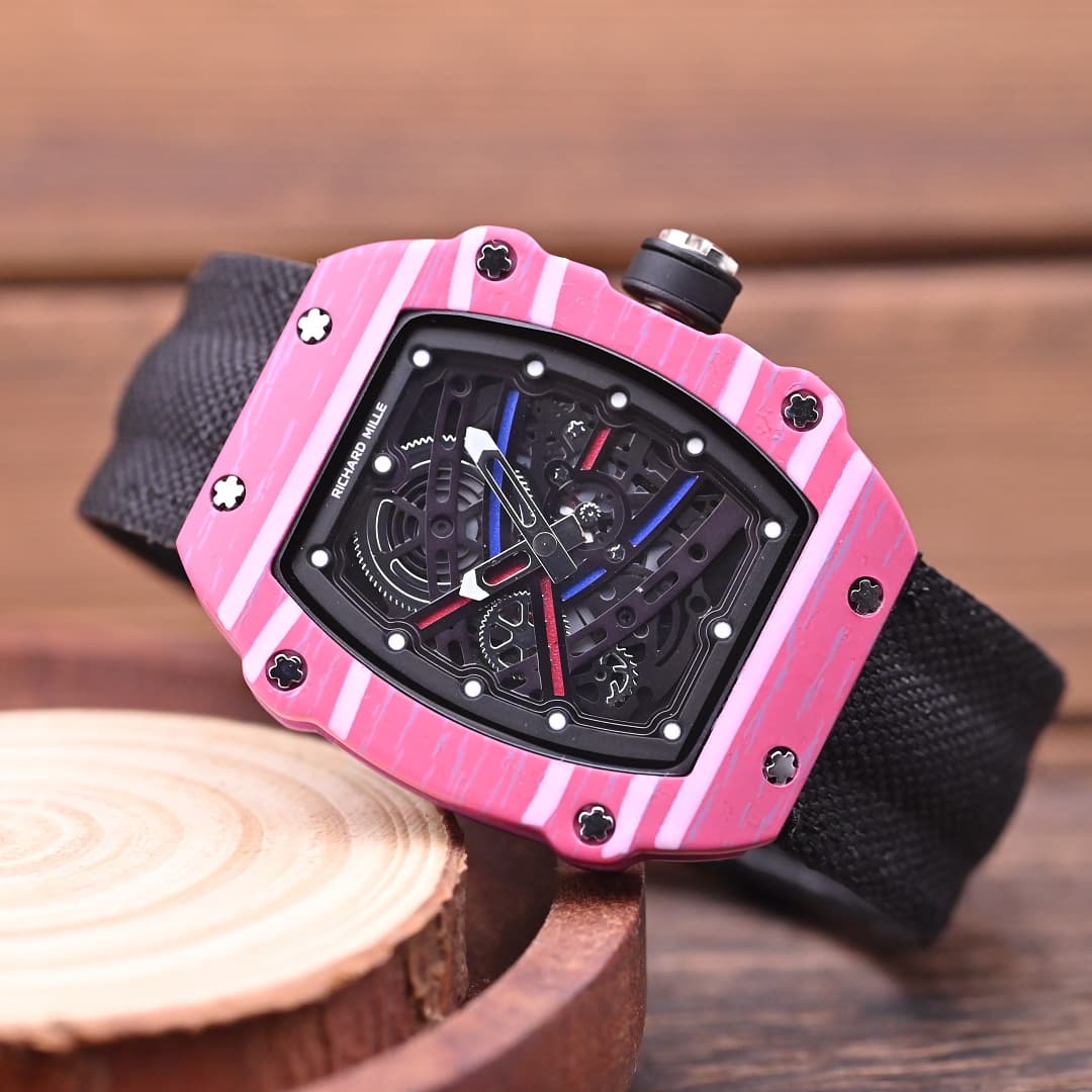 Montres-bracelets ultra-minces pour hommes Charles & Richard avec bracelets tissés : Montres décontractées