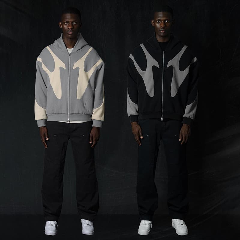 Men's Clothing wholesale street autumn and winter new printing shoulder long sleeved men's and women's sweater jacket