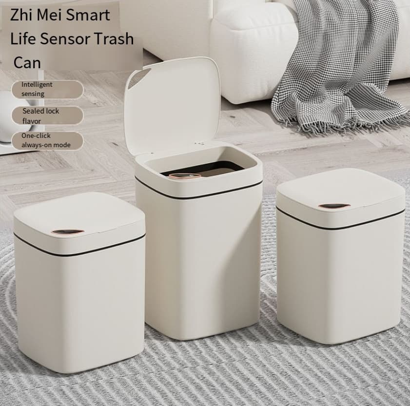 Smart Trash Can High Value Household Kitchen Bathroom Large Capacity Automatic Lid Opening Sensor Trash Can