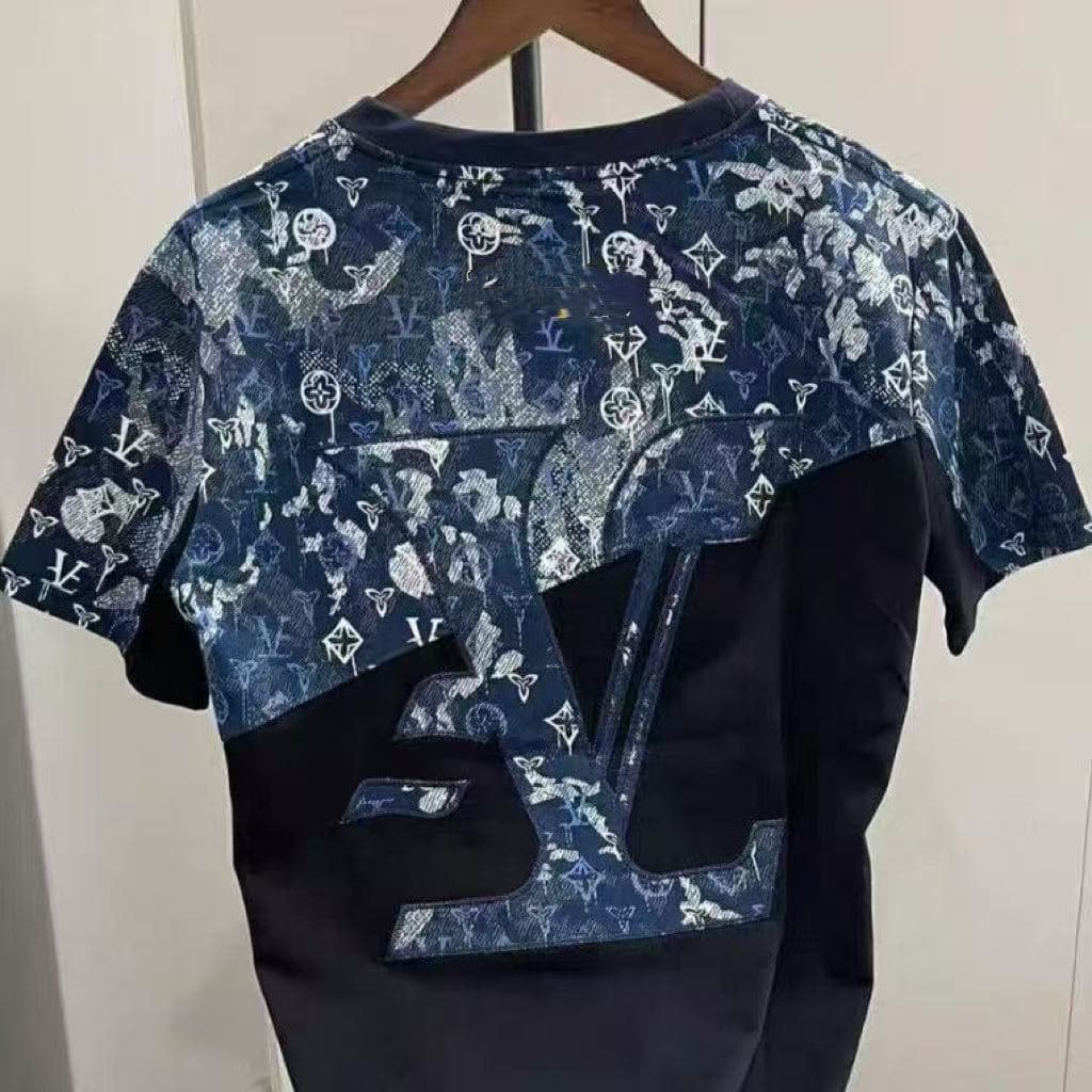 T-shirt tendance pour homme, manches courtes, col rond, imprimé, manches courtes, coupe ample, style décontracté, idéal pour les couples.