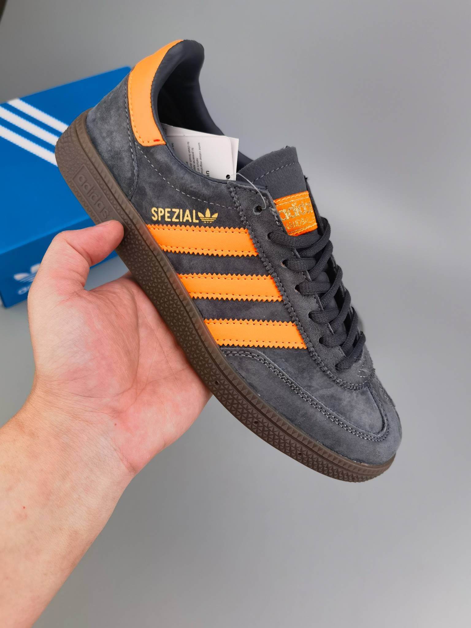 Baskets Sporty & Rich X Handball Spezial Collab en daim marron à semelle gomme, style rétro, basses, chaussures de marche décontractées, unisexes