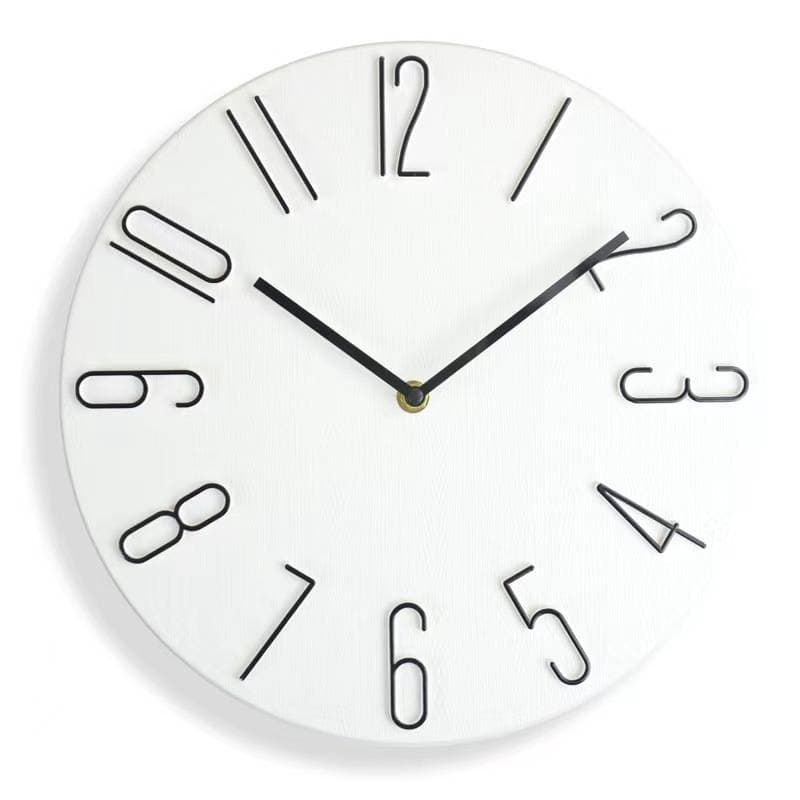 12 inch wall clock European creative wall watcha clock hanging wall living room household mute clock personalized modern simple