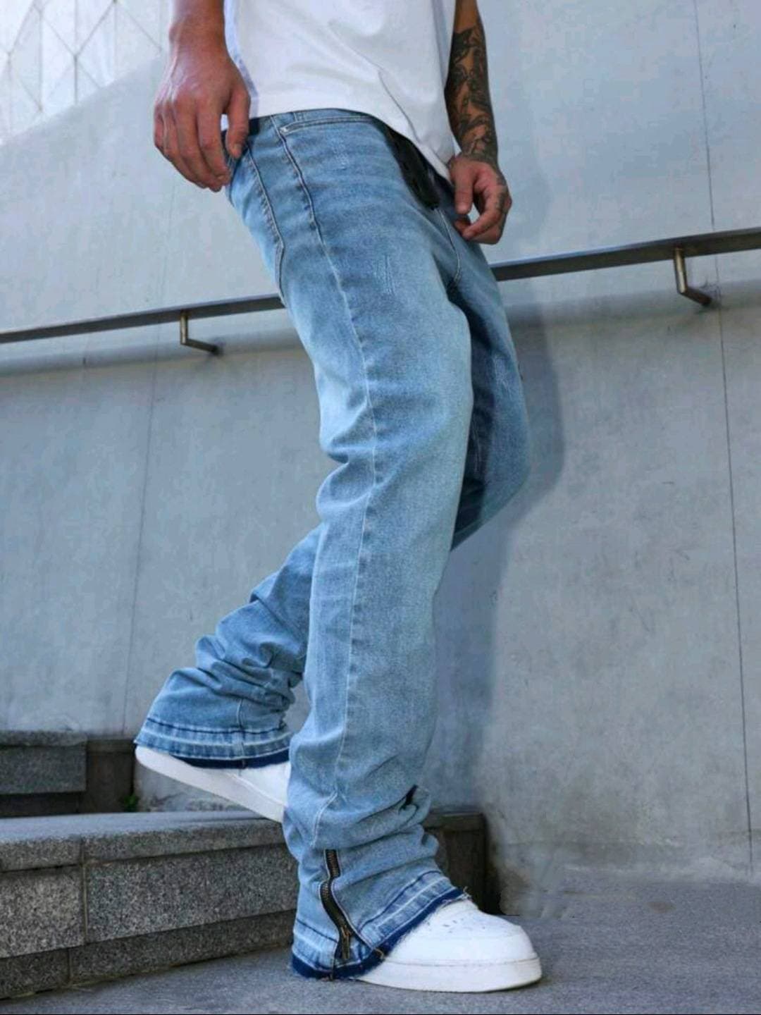 Men's Clothing [UrbanStraight] Men's Premium Denim Jeans - American Style Straight Fit | Multi-Pocket Design