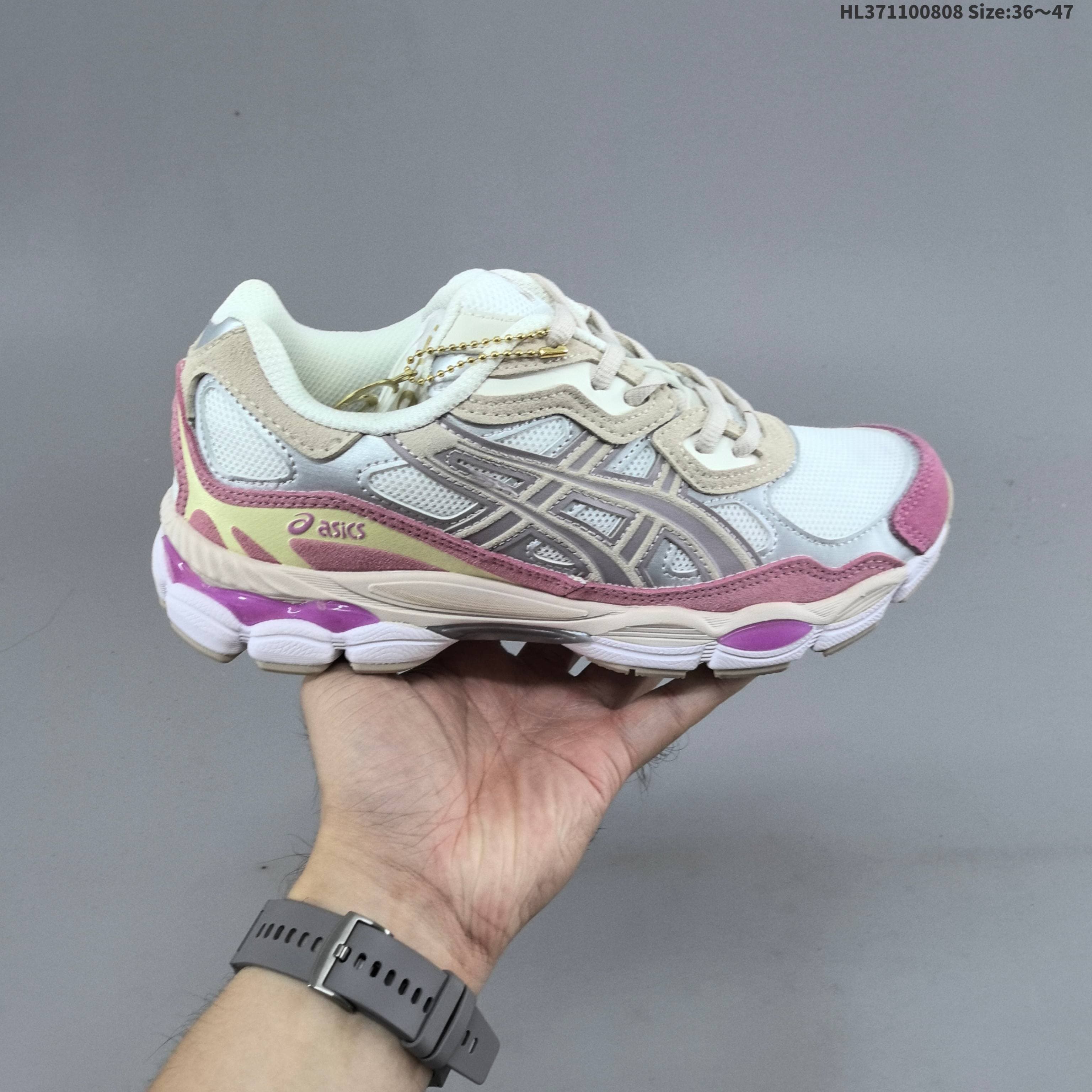 Chaussures de running Asics NYC Gels NYC Sneakers Cream Solar Power Pure Sier Outdoor Sneakers Sports Athleisure Trainers Fashion Daily Outfit 36-47