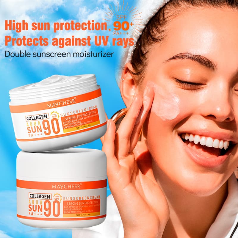MAYCHEER Sunscreen SPF90+ Summer Anti Ultraviolet Facial Isolation Refreshing Non Greasy Lotion