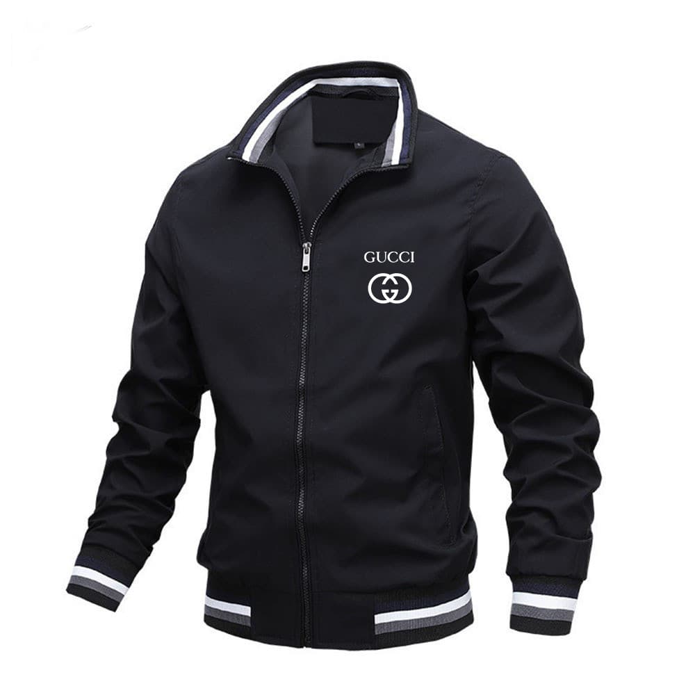 Veste décontractée élégante pour homme avec col montant, adaptée à toutes les saisons, polyvalente pour diverses occasions, manteau imprimé d