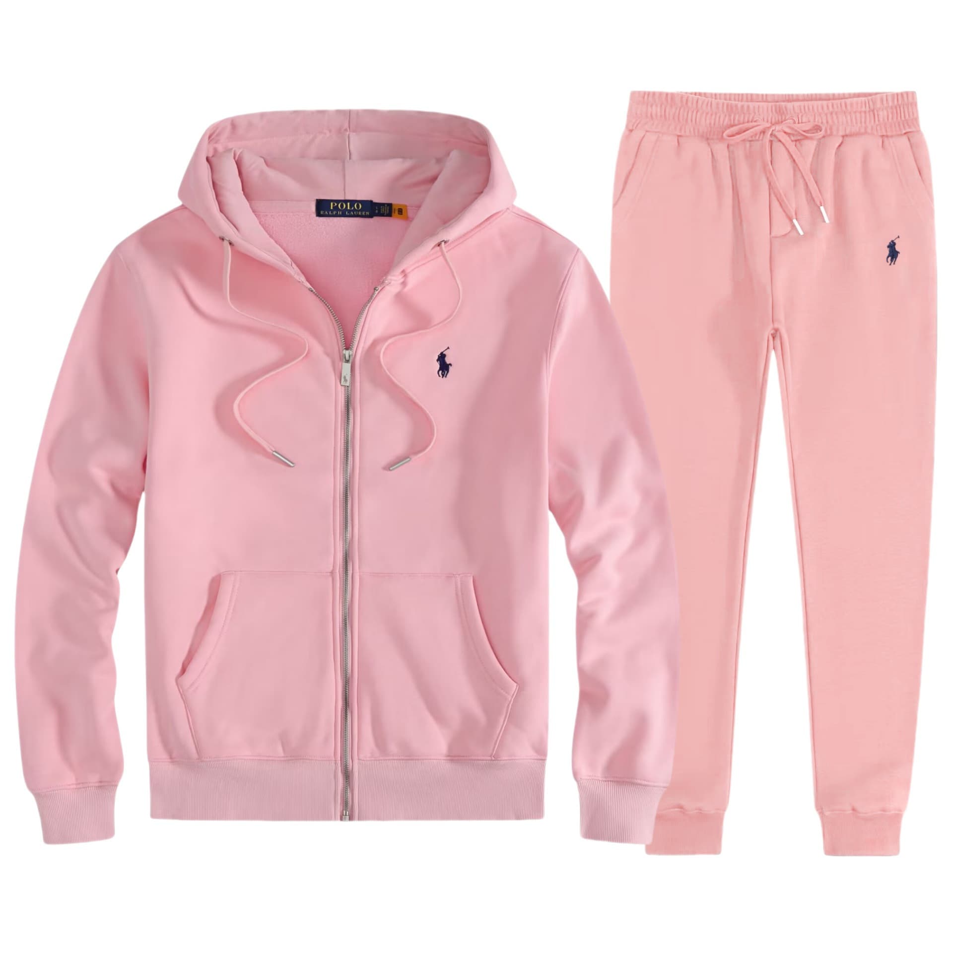 Ensemble cardigan brodé RL Pony printemps-automne pour homme et femme, fermeture éclair, veste à capuche + pantalon