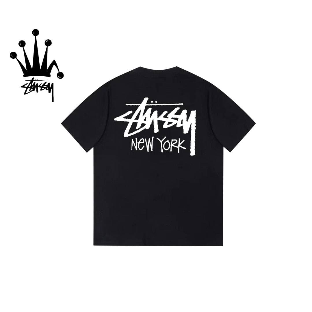 Stussy New York Limited Edition Printed Pure Cotton Short Sleeved T-shirt