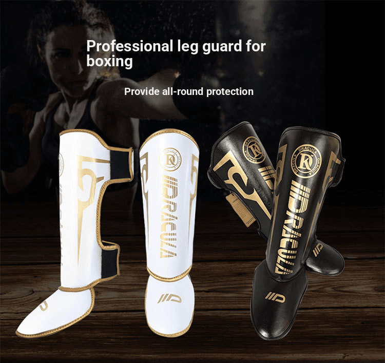 Fighting Muay Thai Thickened Shin Guards With Instep Shin Guards, Adult And Children's Protective Gear, Taekwondo Leg Guards
