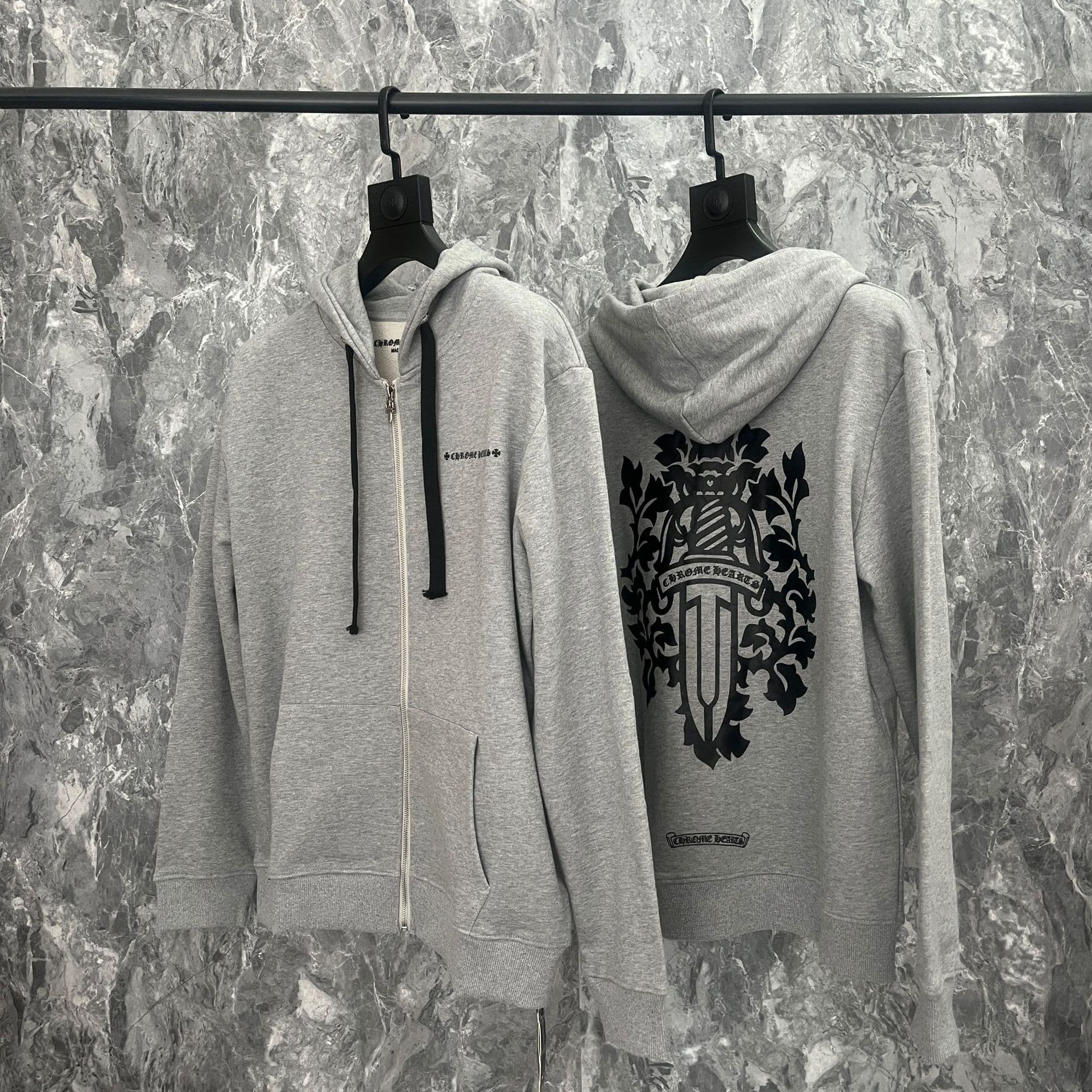 Sweat à capuche Chrome Hearts Cross, version correcte 25ss, polyvalent et tendance, vente en gros