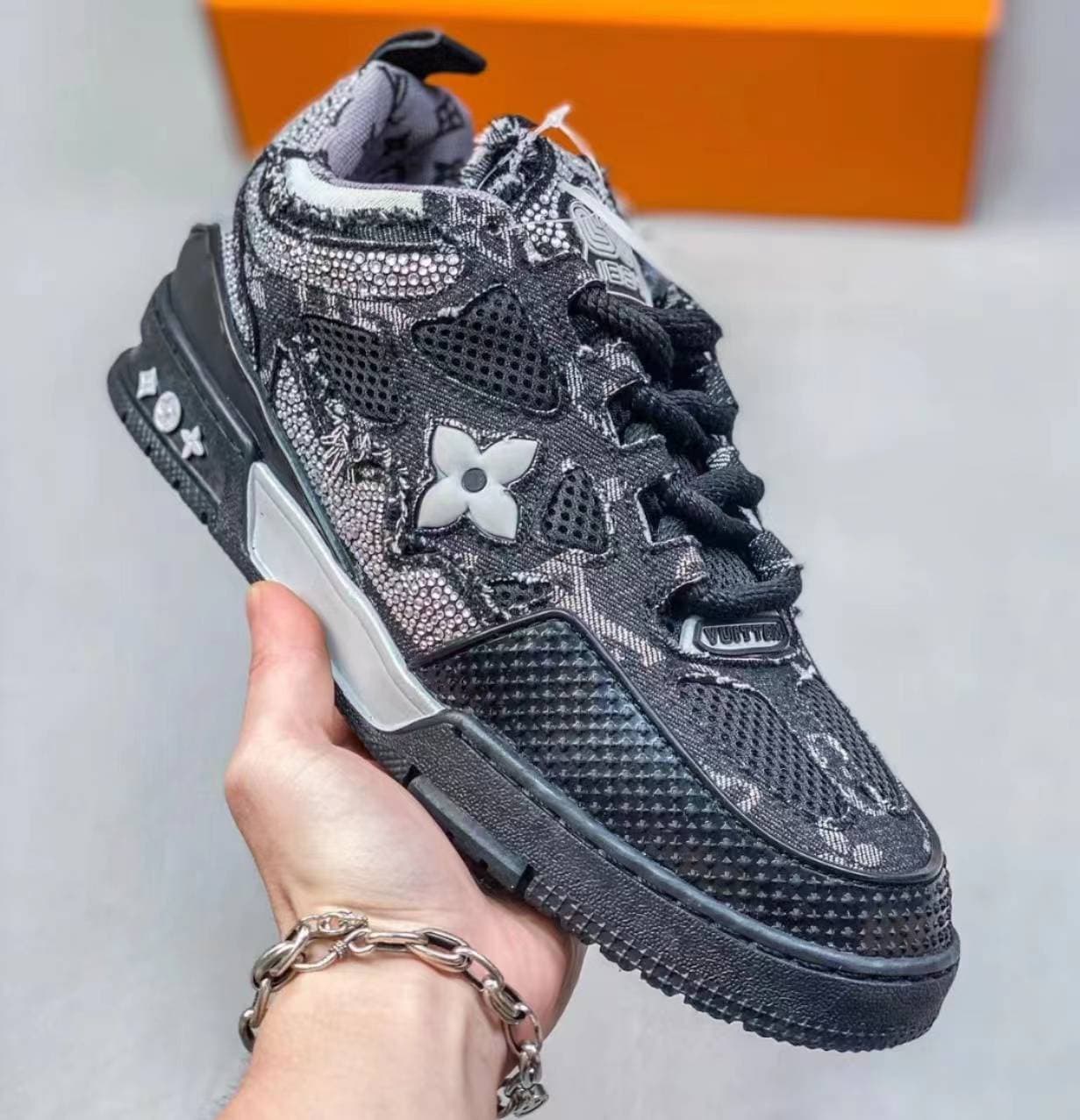 Baskets décontractées de luxe pour hommes avec chaussures de planche culturelles EU40-45
