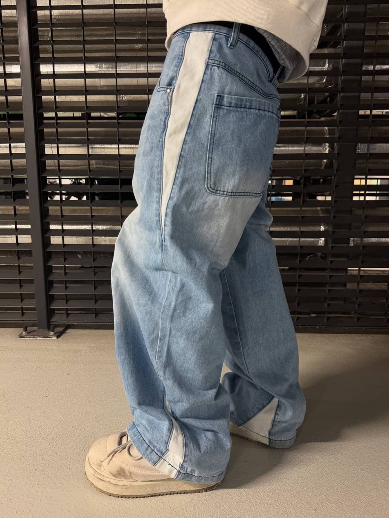 Men's Clothing Vintage Retro Washed Distressed Jeans High Street Fashion Trend Pencil Jeans