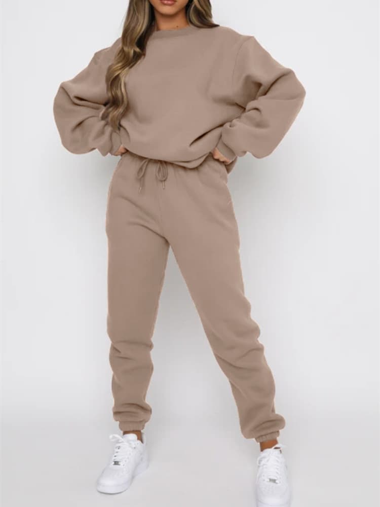 Women's Fashion Sports Casual Long Sleeve Hoodie Set