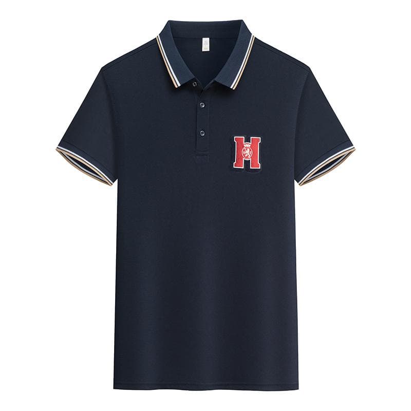 2026 New Casual Fashion Brand Polo Shirt Regular Edition Embroidered Grid Pattern Letter Pattern Polo Shirt