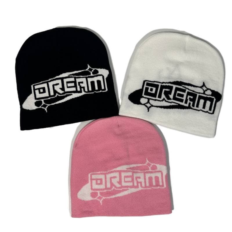 Unisex Letter Knit Beanie – Thickened Winter Hat (Ear Flaps & Stretch Fit)