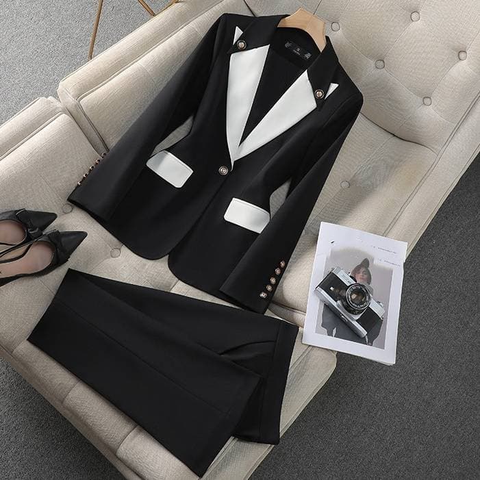 Women's Clothing Black Suit For Women Spring And Autumn New Professional Formal Work Clothes Light Luxury High End