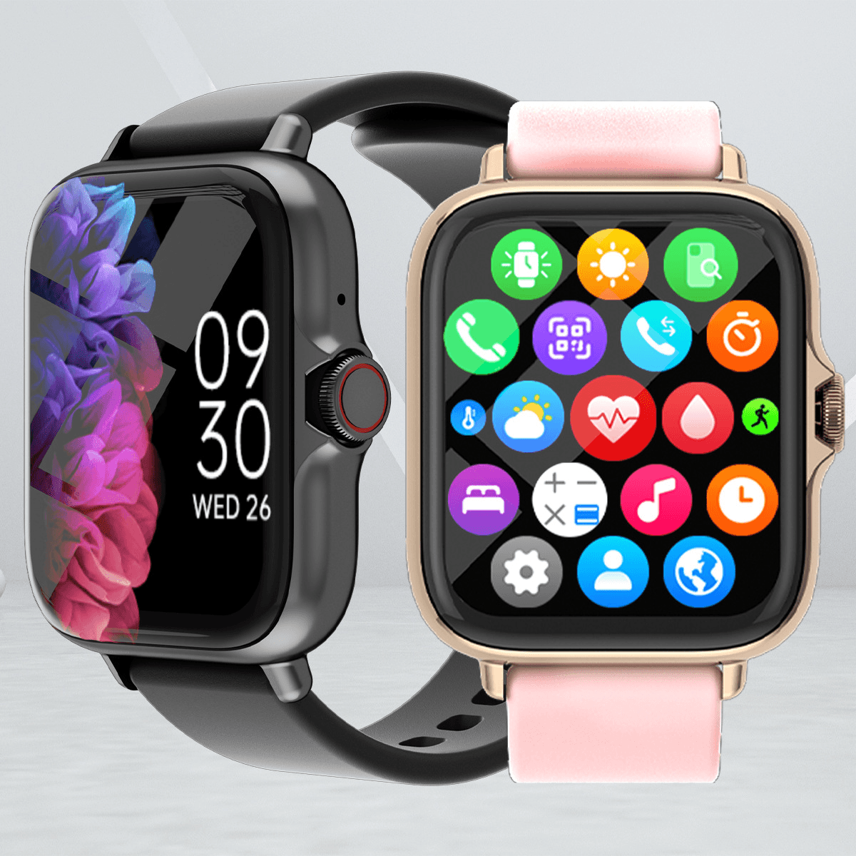 Smart Watch With Heart Rate & Blood Pressure Monitoring, Step Counter, Bluetooth Connectivity, Multi-Sport Fitness Tracker
