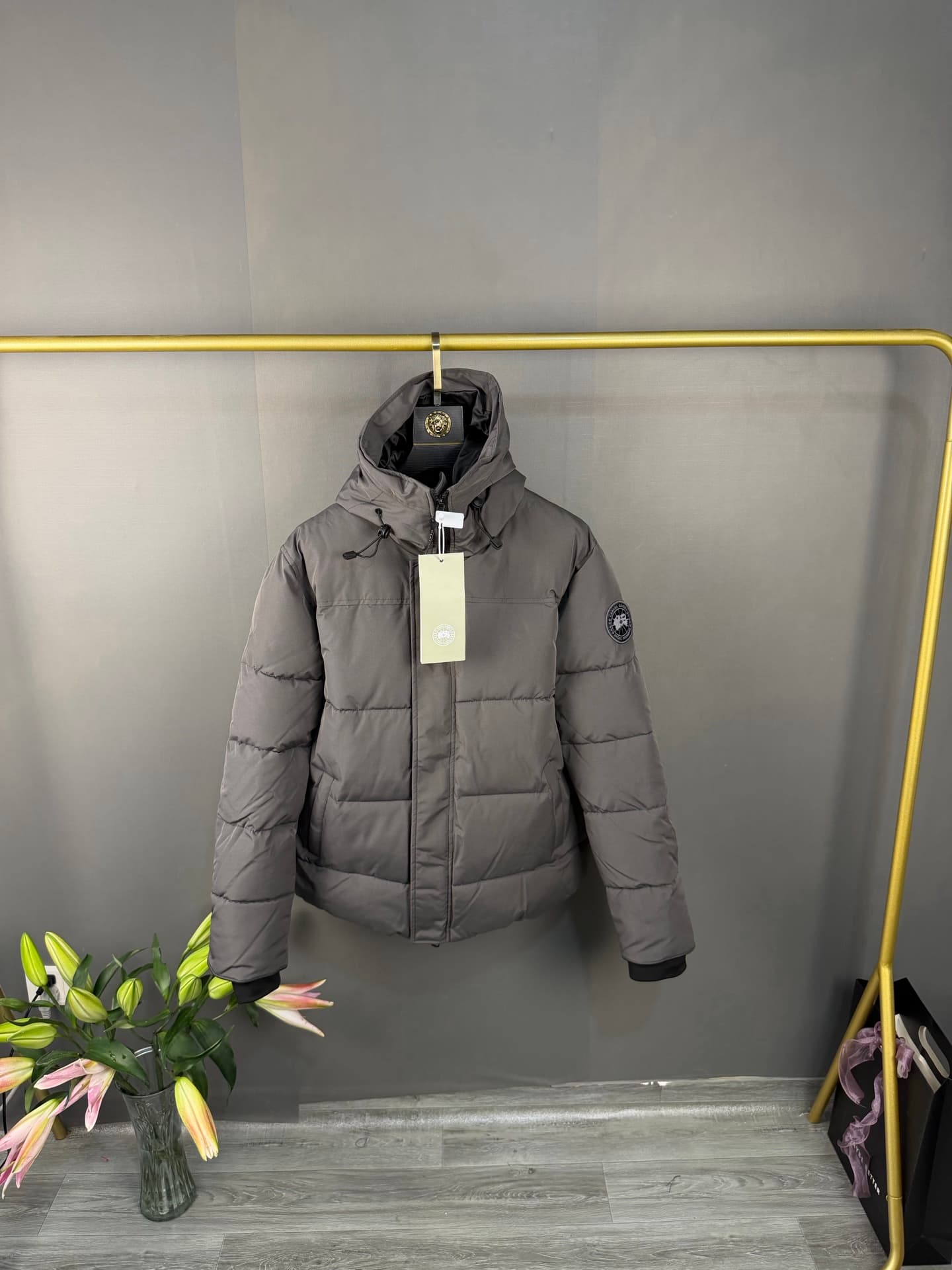 C A N A D A G O O S E, Doudoune, Grise, Modèle Automne-Hiver, Classique et Élégante, Chaude et Confortable, Unisexe