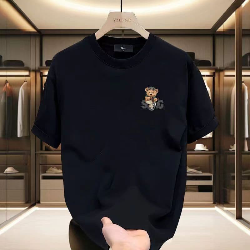 Men's high-quality round-neck pullover short-sleeved t-shirt