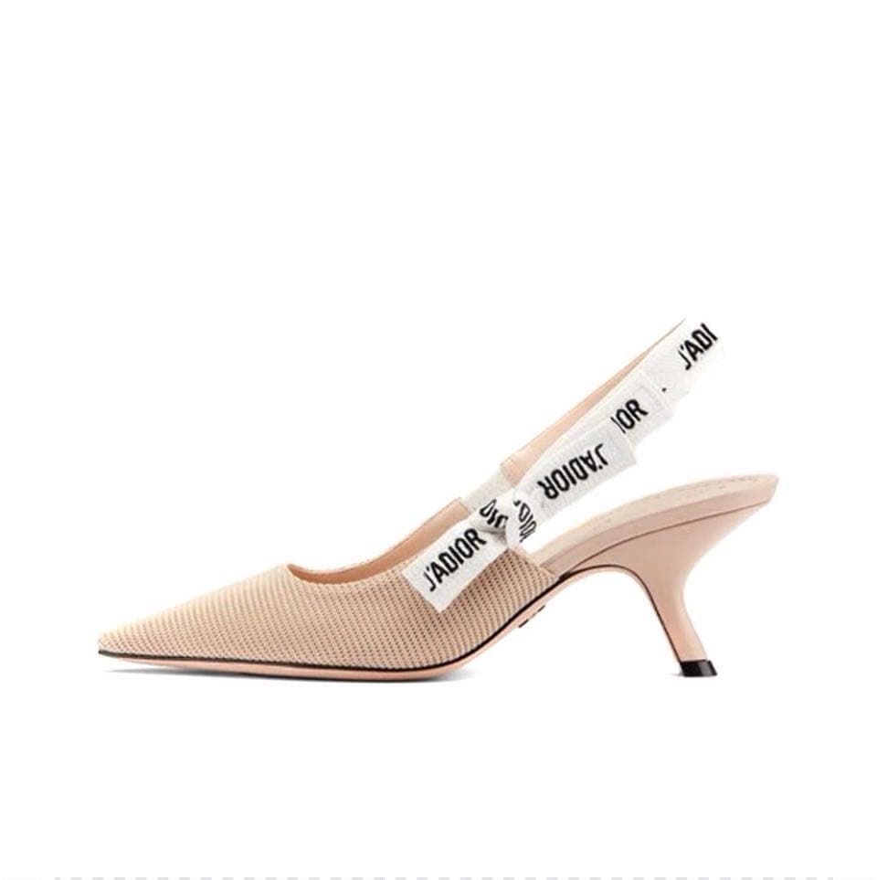 D Version familiale lettre bande sandales femmes été mince pointu chat Baotou dos vide unique chaussures rayé talons hauts