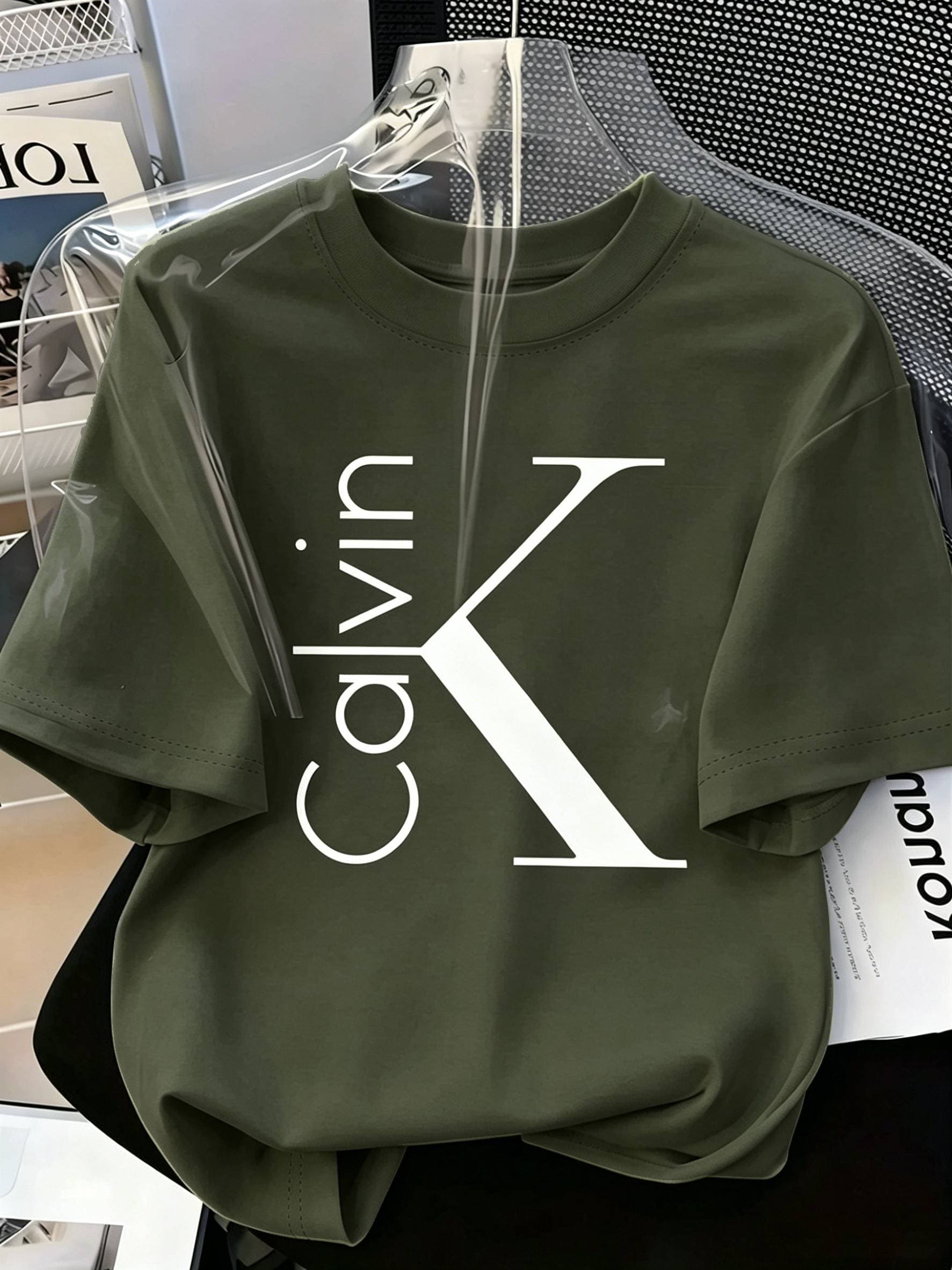T-shirt tendance été 2026, coupe ample, manches courtes, imprimé