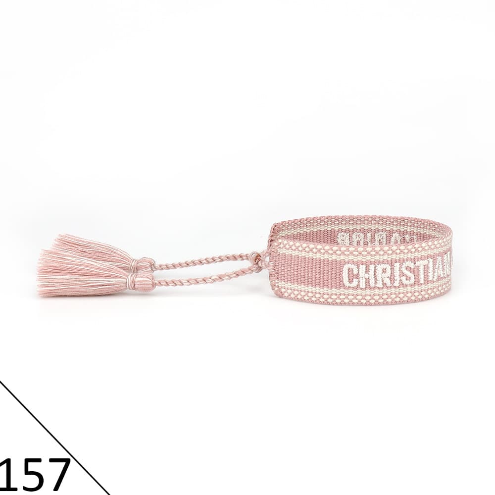 Bracelet unisexe tendance avec lettres tressées
