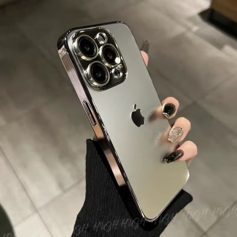 Coque de téléphone à texture originale avec film d'objectif, 15 Promax, iPhone 13 Premium, anti-empreintes digitales 14, tout compris